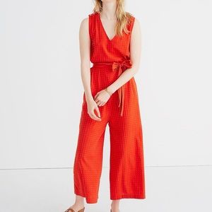Ace & Jig red cotton jumpsuit